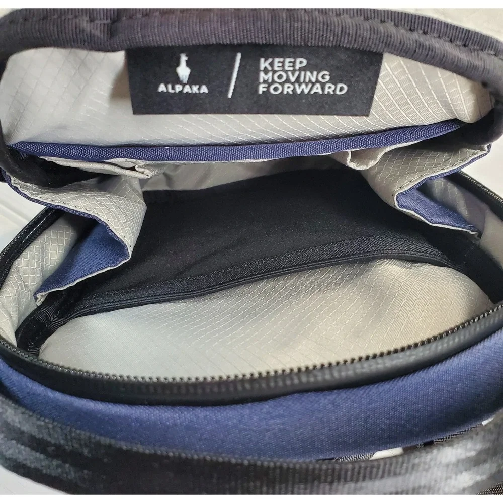 NWT ALPAKA Metro Sling Bag V2, RFID Blocking Crossbody Blue | Axoflux 300D‎